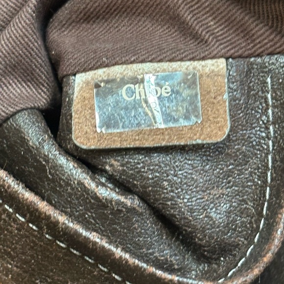 Authentic Chloe Elcipse Tote Bag with perfect carrrying straps drkbrown leather - Picture 11 of 16